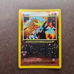 Entei 34 Pokemon Black Star Promo Reverse Holo Card - MP - Image 1