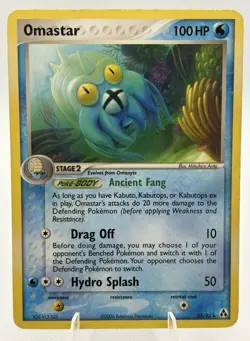 OMASTAR 23/92 - RARE - NON-HOLO - EX Legend Maker - Pokemon Card - 2006 - Image 1