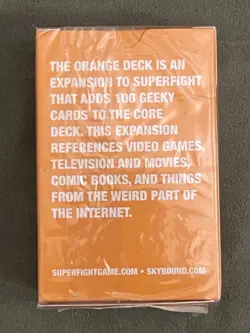 Skybound Superfight Orange Deck: 100 Nerdy Geeky Cards Game Expansion New Sealed - Image 3