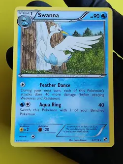 Swanna 37/114 - Black & White - Rare - Pokemon Card TCG - LP - Image 1