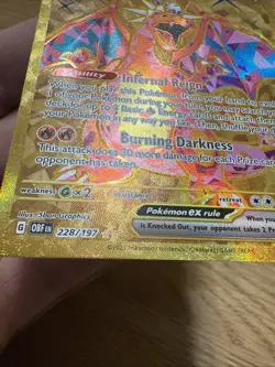 Pokemon TCG Charizard EX Obsidian Flames Holo Hyper Rare Card 228/197 Nm NearMnt - Image 4