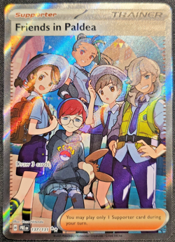 Pokemon TCG Trainer Friends in Paldea Ultra Rare Holo Card 137/131 Prismatic - Image 1