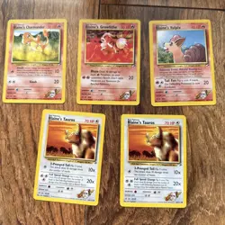 Vintage Pokemon Card Gym Heroes/Challenge Blaine Gym Heroes - Image 1