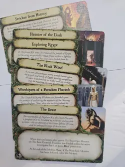 Mystery 6 Game Card Only Nephren-Ka From Eldritch Horror Under The Pyramids - Image 1