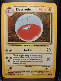 Pokemon Card - Electrode Jungle 2/64 Holo Rare No Set Symbol - Image 1