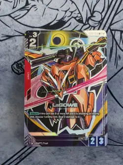 Gundam TCG Card Game - LAGOWE - GD01-050 R+ -Alt Art - English - Newtype Rising - Image 1