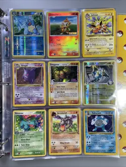 Vintage Pokemon Card Binder Collection Lot Of 90 Cards Holo’s & More !￼￼￼ - Image 4