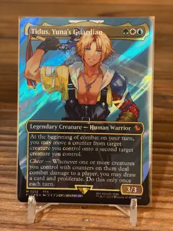 Magic The Gathering MTG Final Fantasy #213 Tidus Yuna's Guardian Surge Foil NM - Image 1