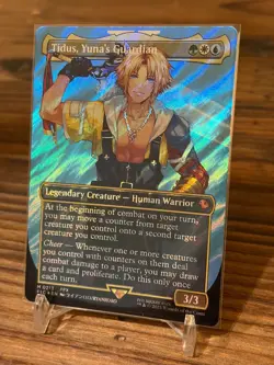 Magic The Gathering MTG Final Fantasy #213 Tidus Yuna's Guardian Surge Foil NM - Image 2