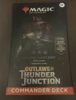 MAGIC THE GATHERING OUTLAWS OF THUNDER JUNCTION GRAND LARCENY COMMANDER DECK - Image 1