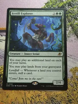 MTG Edge of Eternities 0192 Icetill Explorer Creature Insect Scout RARE - Image 1