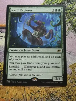 MTG Edge of Eternities 0192 Icetill Explorer Creature Insect Scout RARE - Image 2