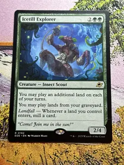 MTG Edge of Eternities 0192 Icetill Explorer Creature Insect Scout RARE - Image 3