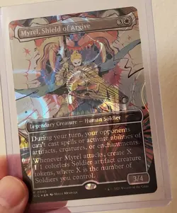 Myrel, Shield of Argive NM Halo Foil MTG Secret Lair Countdown Unplayed Magic 1 - Image 1