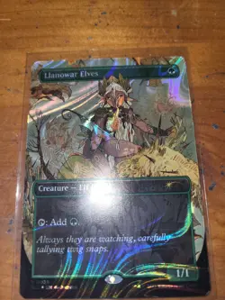 Llanowar Elves Halo Foil Encyclopedia of Magic Secret Lair MTG NM - Image 1