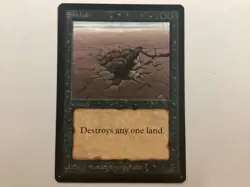 MTG Beta SINKHOLE NM/LP (3036) Graded Power - Image 1