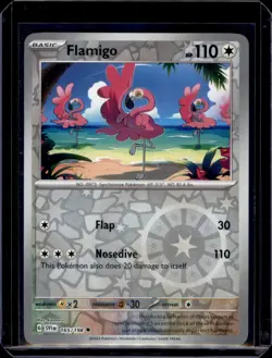 Flamigo SV01: Scarlet & Violet Base Set Pokemon 165/198 Reverse Holo NM+ - Image 1