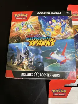 Pokemon: Surging Sparks (2) 3-pack Blister & Booster Bundle. New Sealed - Image 2