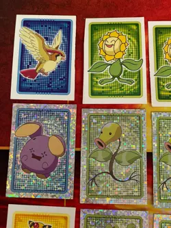 Pokemon Merlin Topps Ultimate Stickers 2005 Lot of 36 - Singles (CUT) 7 Holos - Image 2