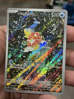 Pokemon TCG Paldea Evolved Magikarp 203/193 Illustration Rare MP holo 2023 - Image 1
