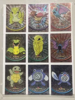 1999 Pokemon topps trading cards holo tv animation series black label 10 randoms - Image 2