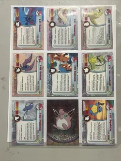 1999 Pokemon topps trading cards holo tv animation series black label 10 randoms - Image 4