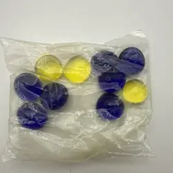 VINTAGE Pokemon DAMAGE COUNTERS 1999 blue, and yellow stones SEALED UNOPENED - Image 1