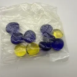 VINTAGE Pokemon DAMAGE COUNTERS 1999 blue, and yellow stones SEALED UNOPENED - Image 2