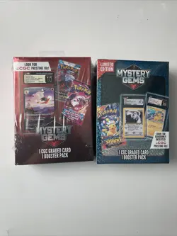 Pokemon TCG Mystery Gems Box Lot (2) CGC Graded + 1 Booster Pack Sealed 🔥 - Image 2