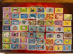 Pokemon Merlin Topps Ultimate Stickers 2005 Lot of 55 - Singles (CUT) 5 Holos - Image 1