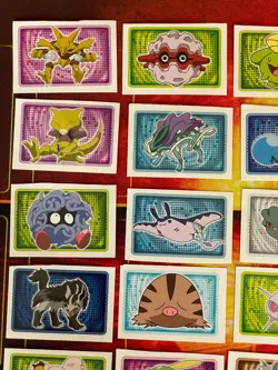 Pokemon Merlin Topps Ultimate Stickers 2005 Lot of 55 - Singles (CUT) 5 Holos - Image 2