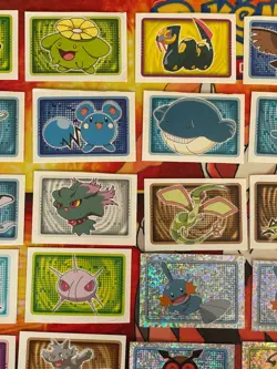 Pokemon Merlin Topps Ultimate Stickers 2005 Lot of 55 - Singles (CUT) 5 Holos - Image 3