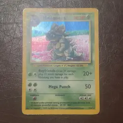 Nidoqueen 7/64 Error Holo Jungle 1999 Pokemon TCG No Set Symbol WOTC - Image 1