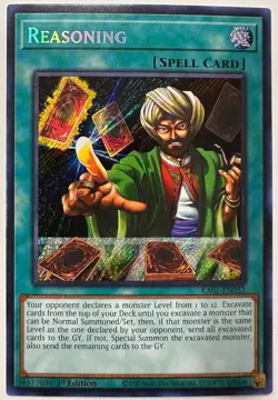 Yugioh! - Reasoning - RA01-EN052 - Secret Rare - NM/M - Image 1