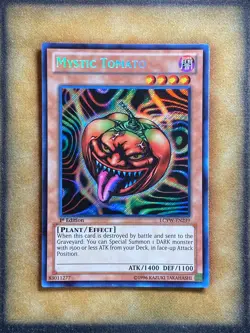 Yugioh Mystic Tomato LCYW-EN239 Secret Rare 1st Ed LP - Image 1
