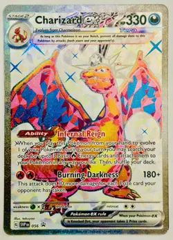 Pokemon Card - Charizard ex 056 Scarlet & Violet Black Star Promo Full Art Holo - Image 1