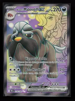 Arven's Mabosstiff ex 218/182 Ultra Rare SV10: Destined Rivals Pokemon Card - Image 1