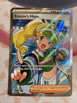 Emcee's Hype 220/182 Sv10: Destined Rivals Ultra Rare Card Pokemon TCG - Image 1