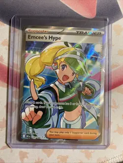Emcee's Hype 220/182 Sv10: Destined Rivals Ultra Rare Card Pokemon TCG - Image 3