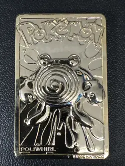 1999 BK Pokemon Poliwhirl Limited Edition 23k Gold-Plated Trading Card - Image 1