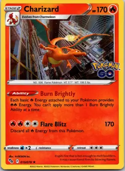 Charizard 010/078 Holo Go NM Pokemon Card TCG - Image 1