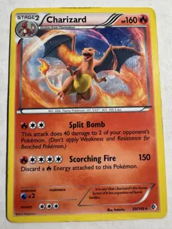 Pokemon TCG Boundaries Crossed Charizard Holo Rare Card #20/149 HP Condition - Image 1