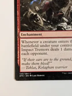 MTG Card - 1x Impact Tremors - Dragons of Tarkir - LP - Magic The Gathering #140 - Image 5