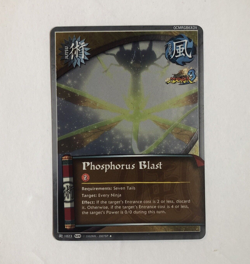 Phosphorus Blast Foil Jutu card J-1023 Naruto ccg tcg - Image 1