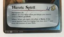 Heroic Spirit Foil Mission card M-984 Naruto ccg tcg - Image 3