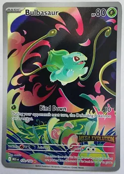 Pokemon Trading Card TCG Bulbasaur Full Art Holo Promo 133/132 Nintendo 2025 - Image 1