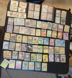 Pokemon HUGE LOT + BINDER (EX's, FULL ARTS, BREAKS, V-STARS & MORE) 100+ Cards - Image 1