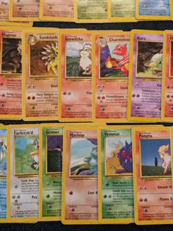 Vintage Pokemon Lot (40 Cards) WOTC Base Sets TCG MP Average Condition (Lot 22) - Image 5