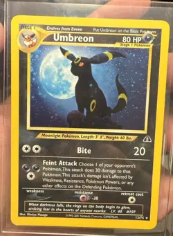 Umbreon 13 /75 Neo Discovery 2001 Holo * Vintage Pokemon Card - NM - Image 1