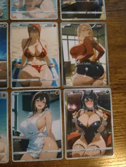 Beautiful Waifu 9 Card Lot - Anime Goddess Cards Asuna Makima Tsunade Tifa Power - Image 3